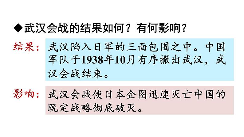 人教版八年级历史上册课件 第6单元 第20课 正面战场的抗战08