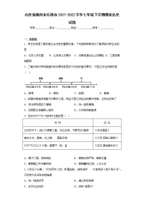 山东省德州市乐陵市2021-2022学年七年级下学期期末历史试题(含答案)