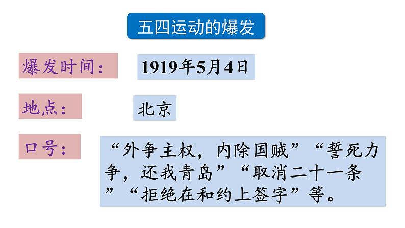 人教版八年级历史上册课件 第4单元 第13课 五四运动08