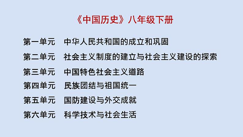 初二年级 历史 中　国　成　立课件PPT第6页