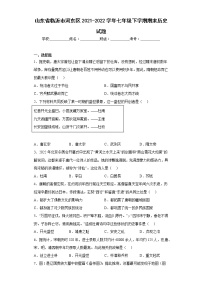 山东省临沂市河东区2021-2022学年七年级下学期期末历史试题(含答案)