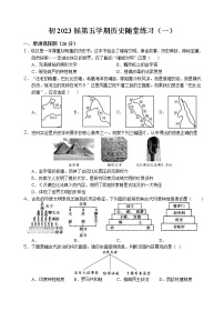 四川省自贡市荣县留佳初级中学校2022-2023学年部编版九年级上学期第一次月考历史试卷(含答案)