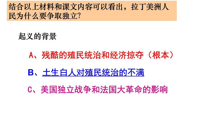 1.1殖民地人民的反抗斗争课件2021_2022学年部编版九年级历史下册第6页