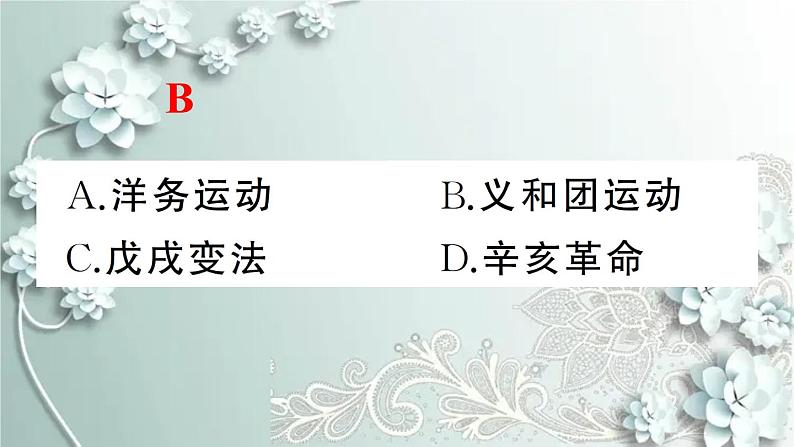 部编版历史八年级上册 第7课 八国联军侵华与《辛丑条约》签订 习题课件03