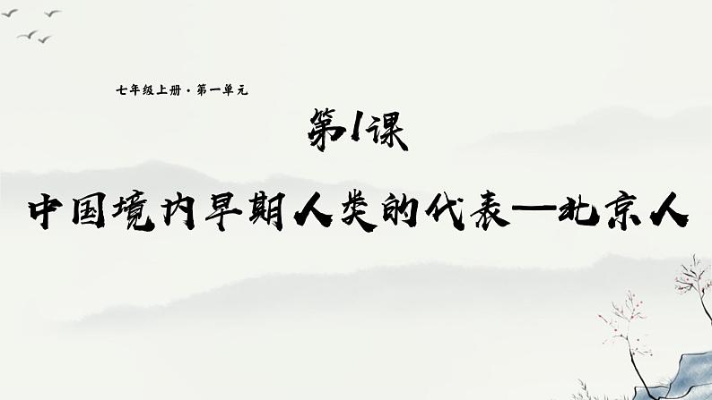 第1课 中国境内早期人类的代表课件---2022—2023学年部编版初中历史七年级上册第1页