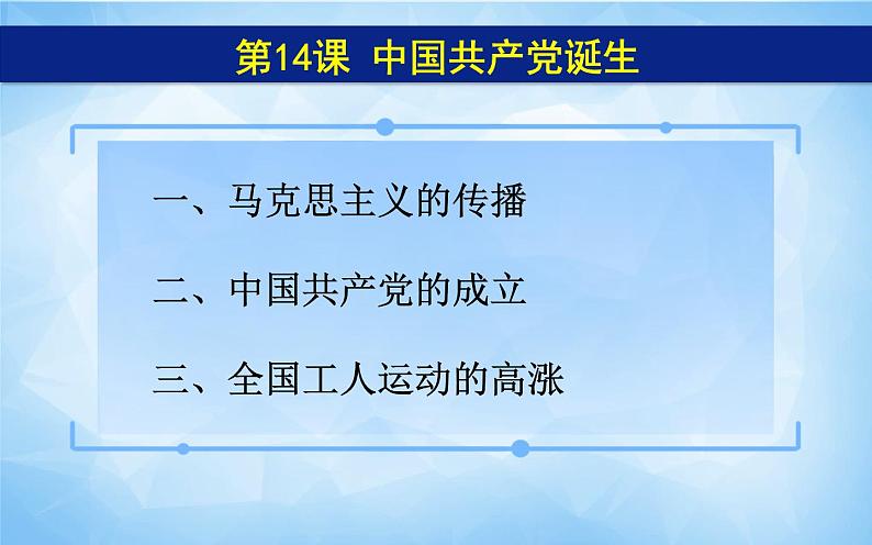 人教版八年级历史上册课件第14课《 中国共产党诞生》第5页