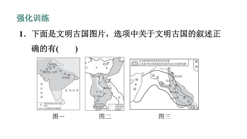 部编版九年级历史上册复习课件--专项一　选择题题型专项04