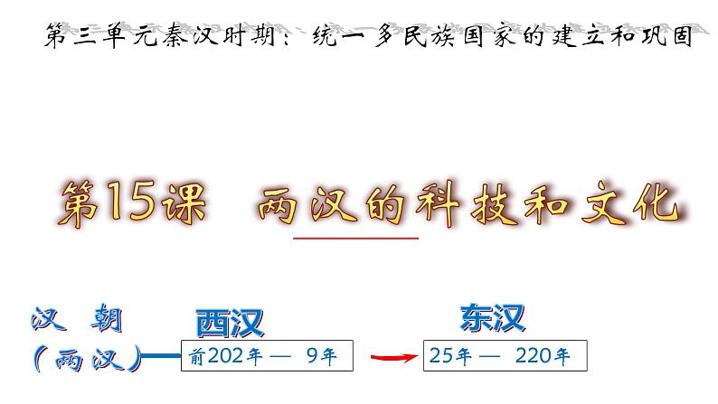 部编版七年级历史上册--第15课 两汉的科技和文化（精品课件4）第2页