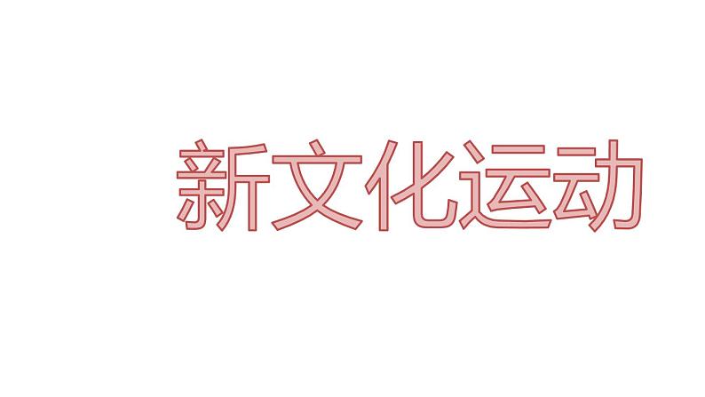 第12课 新文化运动 课件01