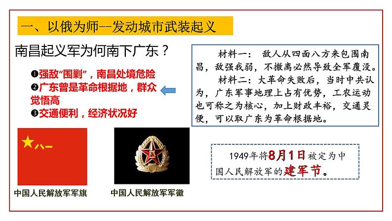 第16课 毛泽东开辟井冈山道路课件---2022-2023学年初中历史部编版八年级上册05