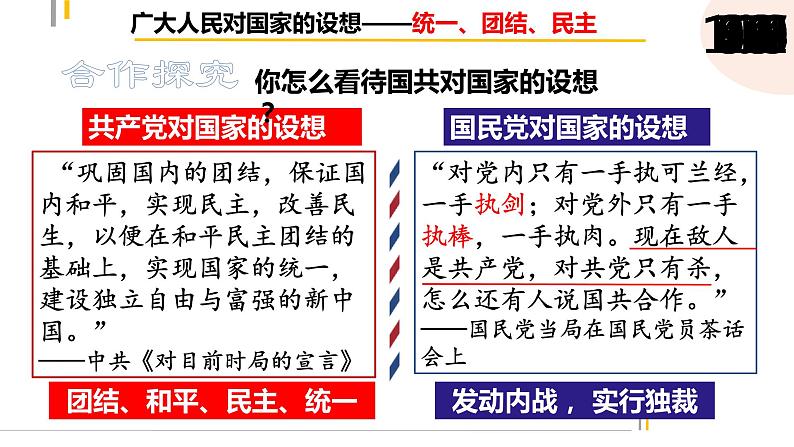 第23课 内战爆发课件---2022-2023学年初中历史部编版八年级上册07