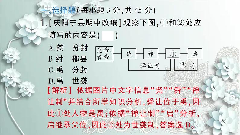 部编版历史七年级上册 第二单元检测卷 课件02