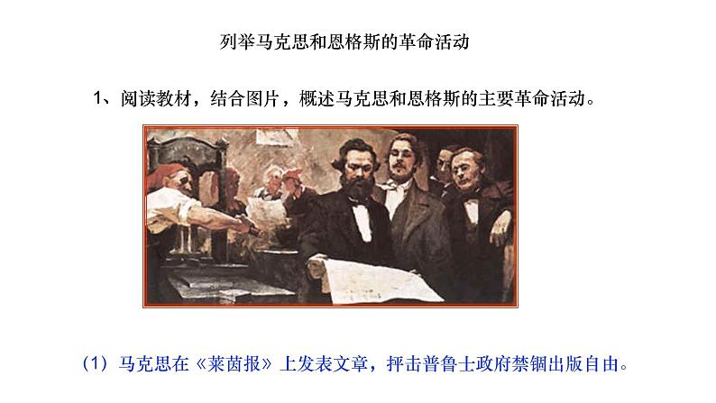 部编版九年级历史上册--第21课  马克思主义的诞生和国际共产主义运动的兴起-（精品课件）第6页
