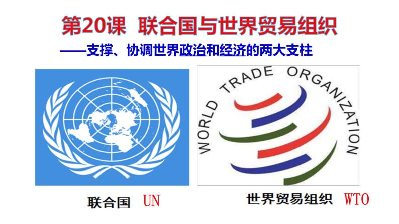 第20课　联合国与世界贸易组织课件02
