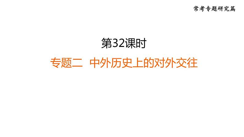 中考历史复习常考专题研究篇教学课件01