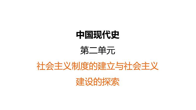 中考历史复习2.社会主义制度的建立与社会主义建设的探索课件第1页