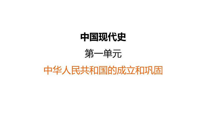 中考历史复习中国现代史课前背记知识点课件01