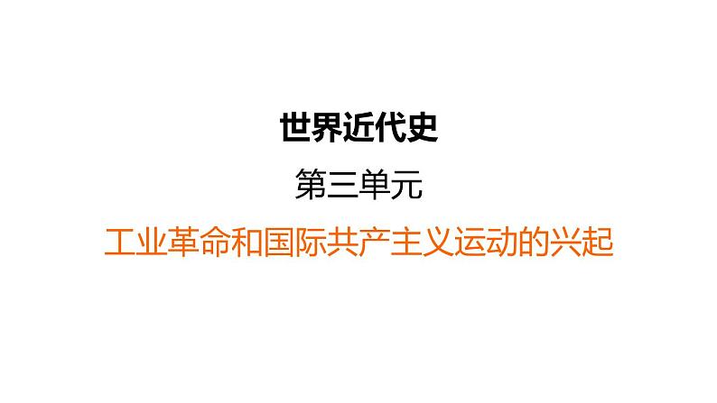 中考历史复习3.工业革命和国际共产主义运动的兴起课件第1页