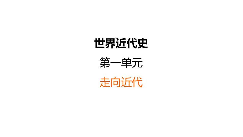 中考历史复习1.走向近代课件第1页