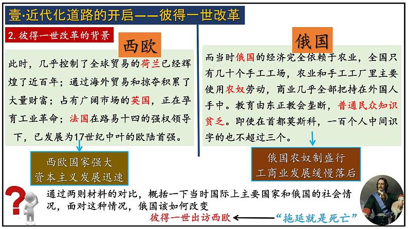 部编版九年级历史下册--第2课 俄国的改革（课件）第8页