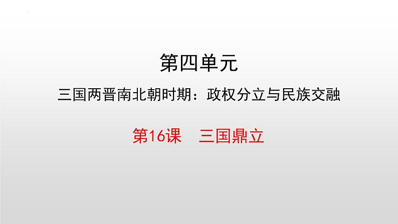 第16课  三国鼎立课件2022--2023学年部编版七年级历史上册 (1)第2页