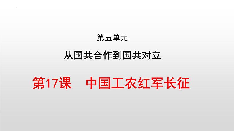 第17课  中国工农红军长征  课件 2022-2023学年部编版八年级历史上册 (4)第2页