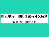 初中历史人教部编版八年级下册第15课 钢铁长城作业课件ppt