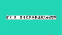 初中历史人教部编版九年级下册第12课 亚非拉民族民主运动的高涨作业课件ppt