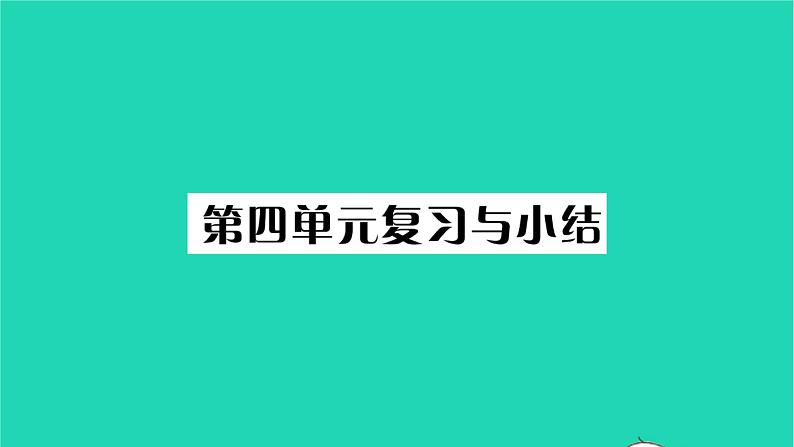 2022九年级历史下册第四单元经济大危机和第二次世界大战复习与小结作业课件新人教版第1页