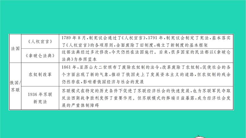 2022九年级历史下册第六单元走向和平发展的世界专题七依法治国作业课件新人教版04