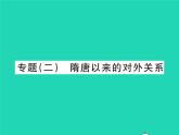 2022七年级历史下册专题二隋唐以来的对外关系作业课件新人教版