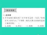 2022七年级历史下册专题二隋唐以来的对外关系作业课件新人教版