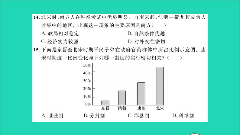 2022七年级历史下册时事热点专题卷一科举制度作业课件新人教版第8页