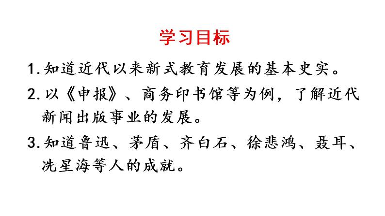 部编版八年级历史上册--第26课 教育文化事业的发展-（精品课件）第3页