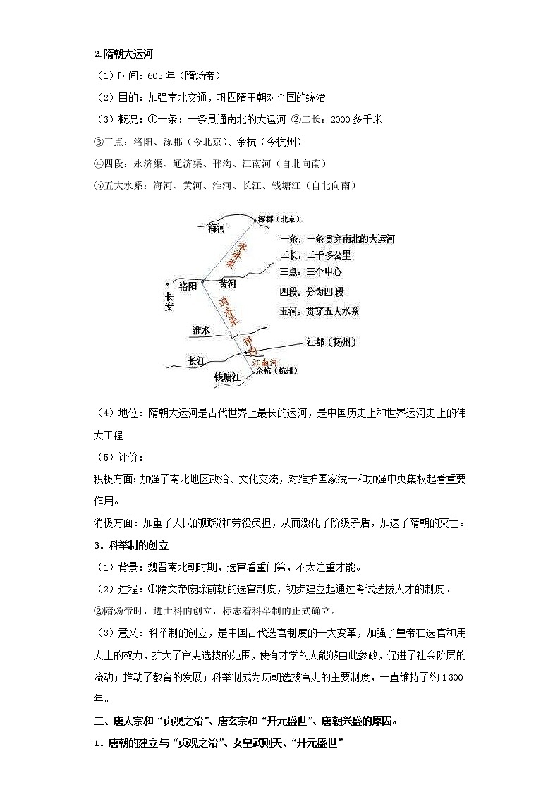 2022年中考历史二轮复习 热点03中国古代史-繁荣与开放的年代（原卷版+解析版）第2页