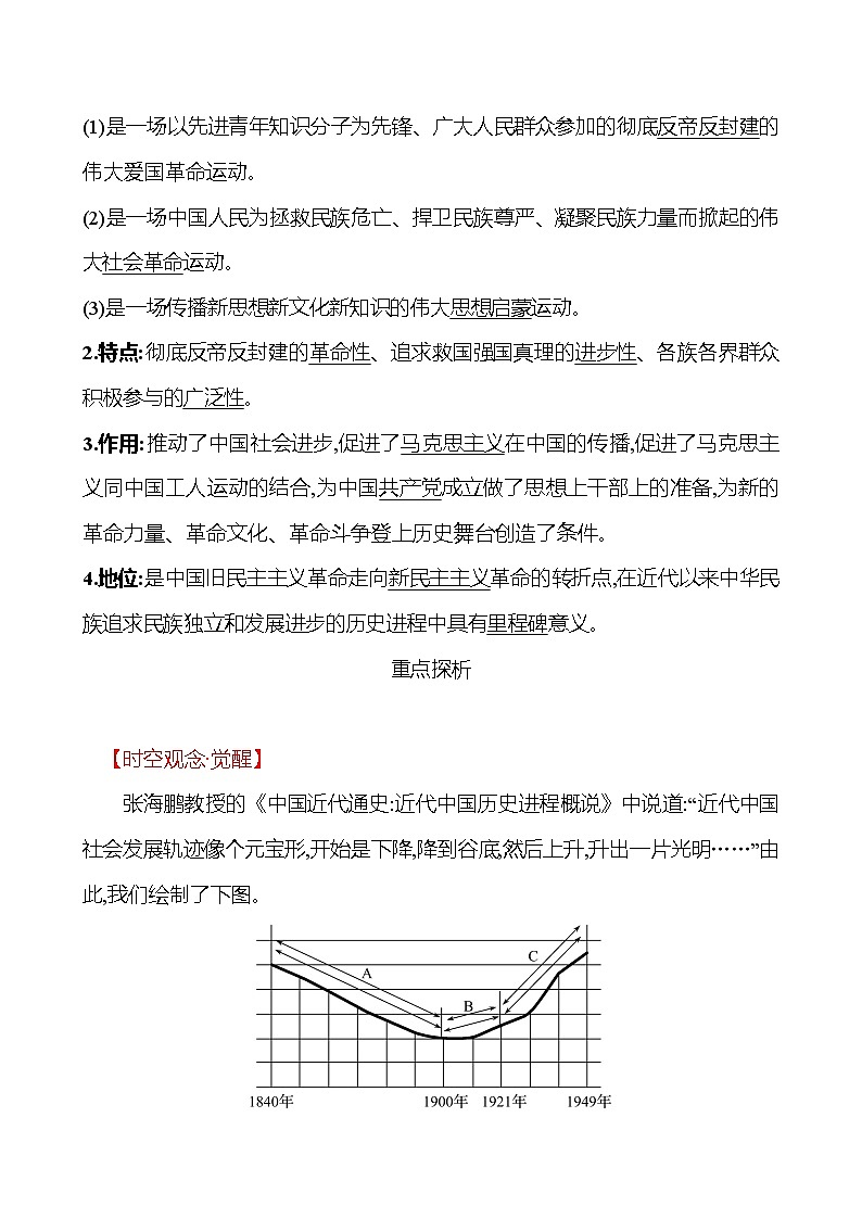 第四单元　第13课　五四运动 课时训练  2022-2023 人教版 初中历史 八年级上册02
