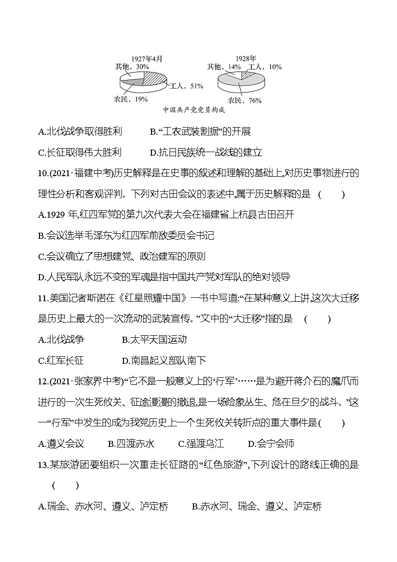 单元素养评估卷(三)(第五、六单元) 课时训练  2022-2023 人教版 初中历史 八年级上册03