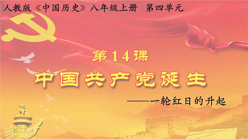 第14课 中国共产党诞生 课件02