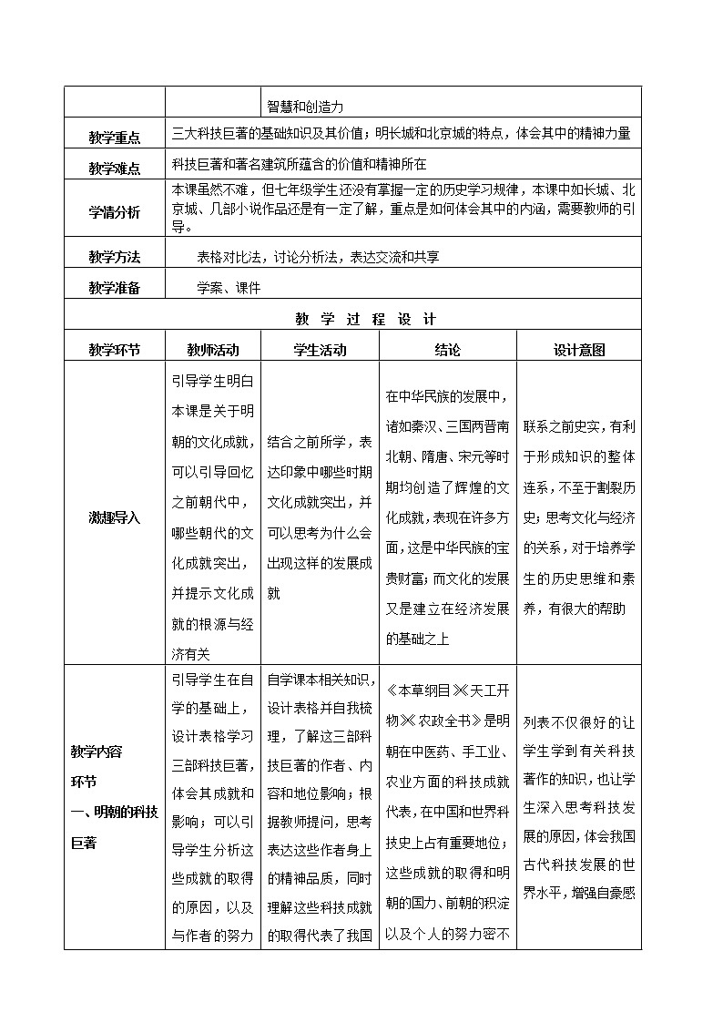 第16课 明朝科技、建筑与文学 课件+学历案（送教案+练习+背诵清单） 部编版七年级历史下册02