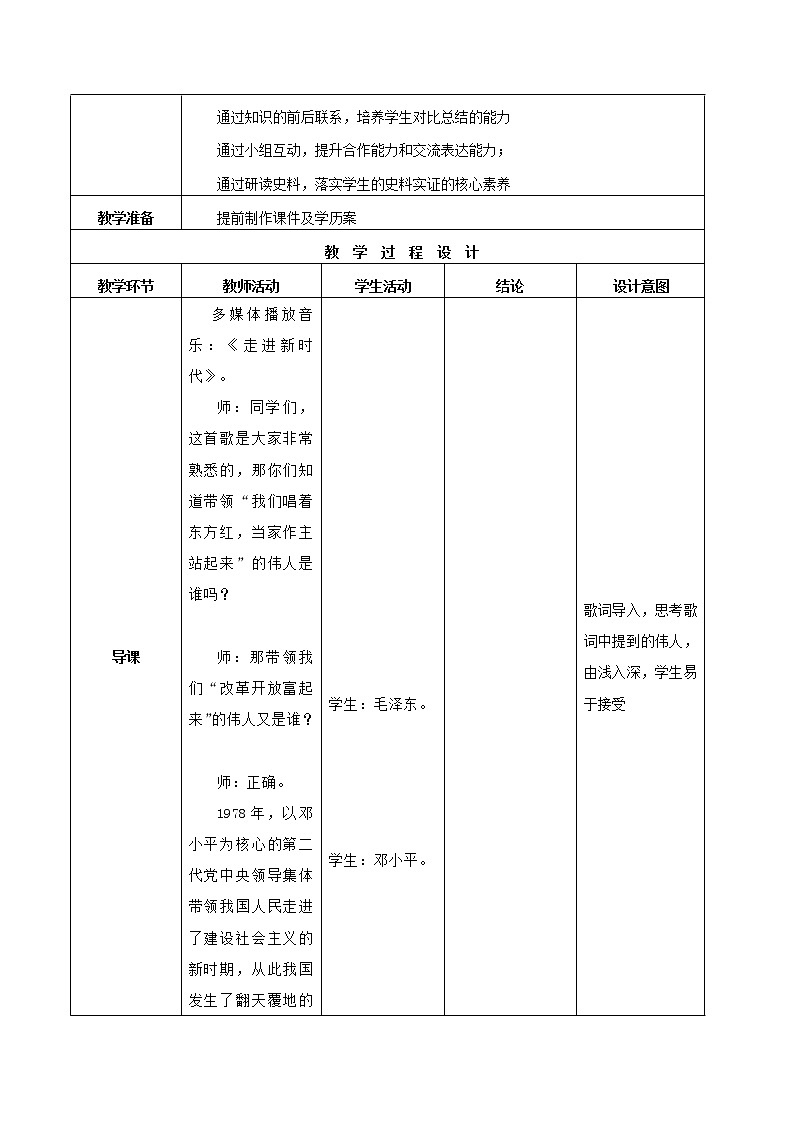 第7课 伟大的历史转折 课件+学历案（送教案+练习+背诵清单） 部编版八年级历史下册02