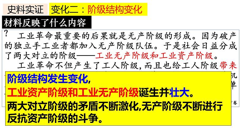 第6课 工业化国家的社会变化课件--2022--2023学年部编版九年级历史下学期07