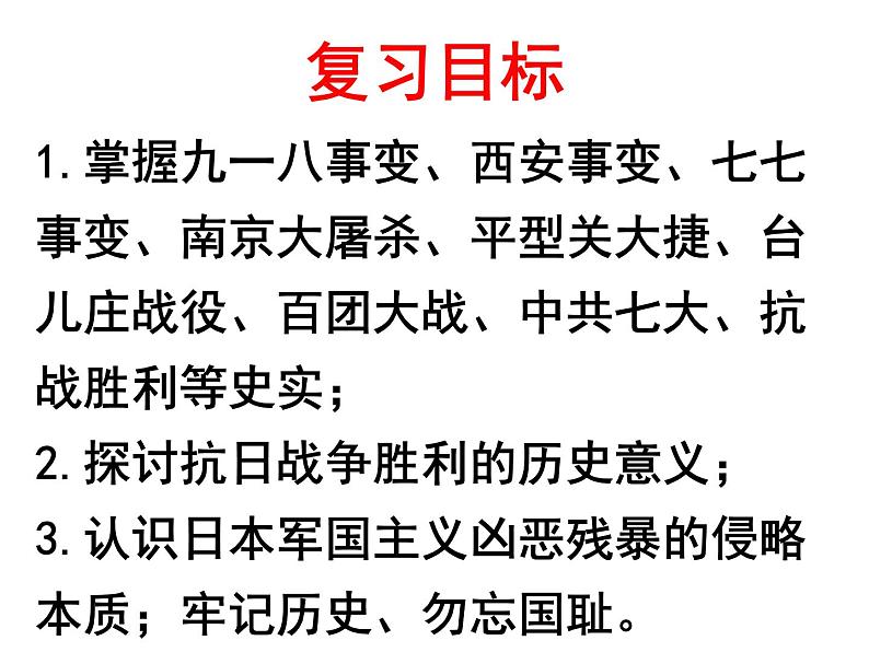 第六单元 中华民族的抗日战争 复习课件第4页