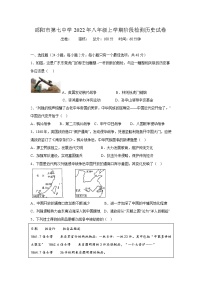湖南省邵阳市第七高级中学2022-2023学年八年级上学期期中考试历史试题(含答案)