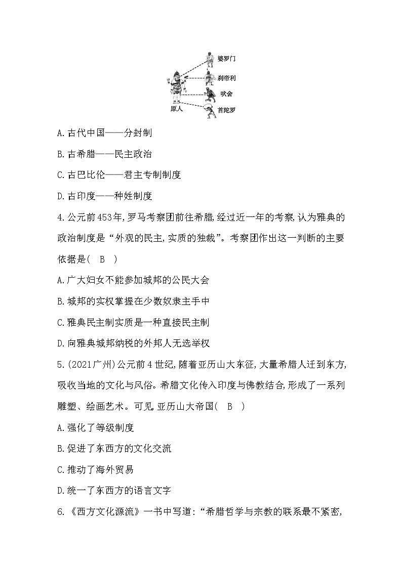 2022部编九年级历史上册期末测试题及答案第2页