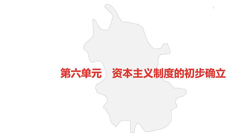 中考总复习历史（安徽地区）考点九年级上册 第六单元 资本主义制度的初步确立课件第2页