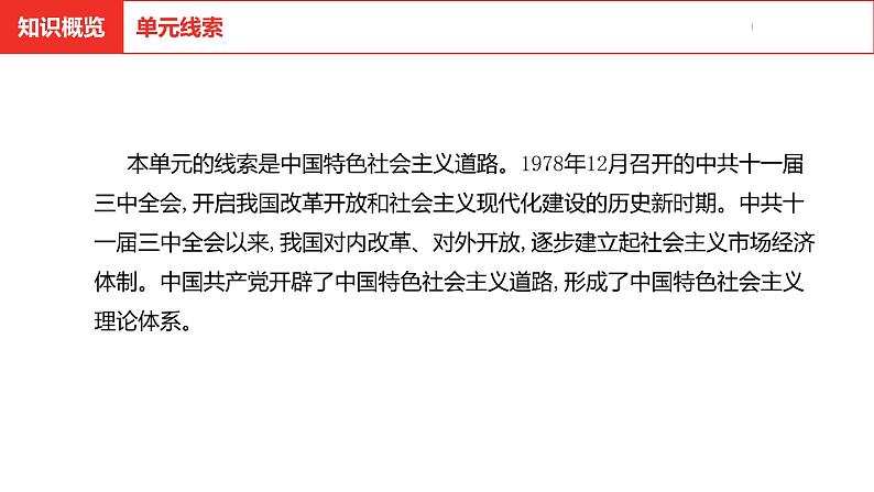 中考总复习历史（河北地区）模块二 中国现代史 第十一单元 中国特色社会主义道路课件04