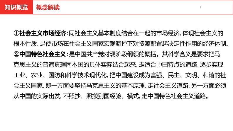 中考总复习历史（河北地区）模块二 中国现代史 第十一单元 中国特色社会主义道路课件05