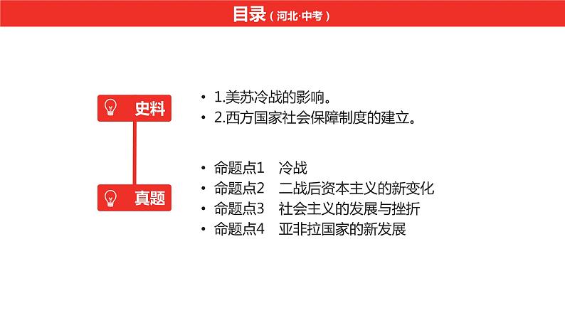 中考总复习历史（河北地区）模块四 世界现代史 第二十二单元 二战后的世界变化课件07