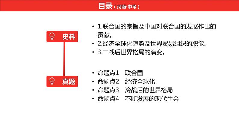 中考总复习历史（河南地区）模块六 世界现代史 第六单元　走向和平发展的世界课件07