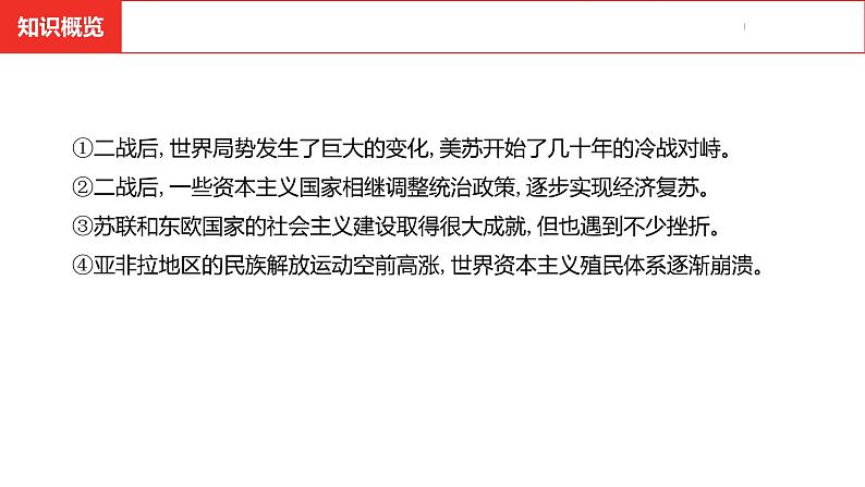 中考总复习历史（河南地区）模块六 世界现代史 第五单元　二战后的世界变化课件04